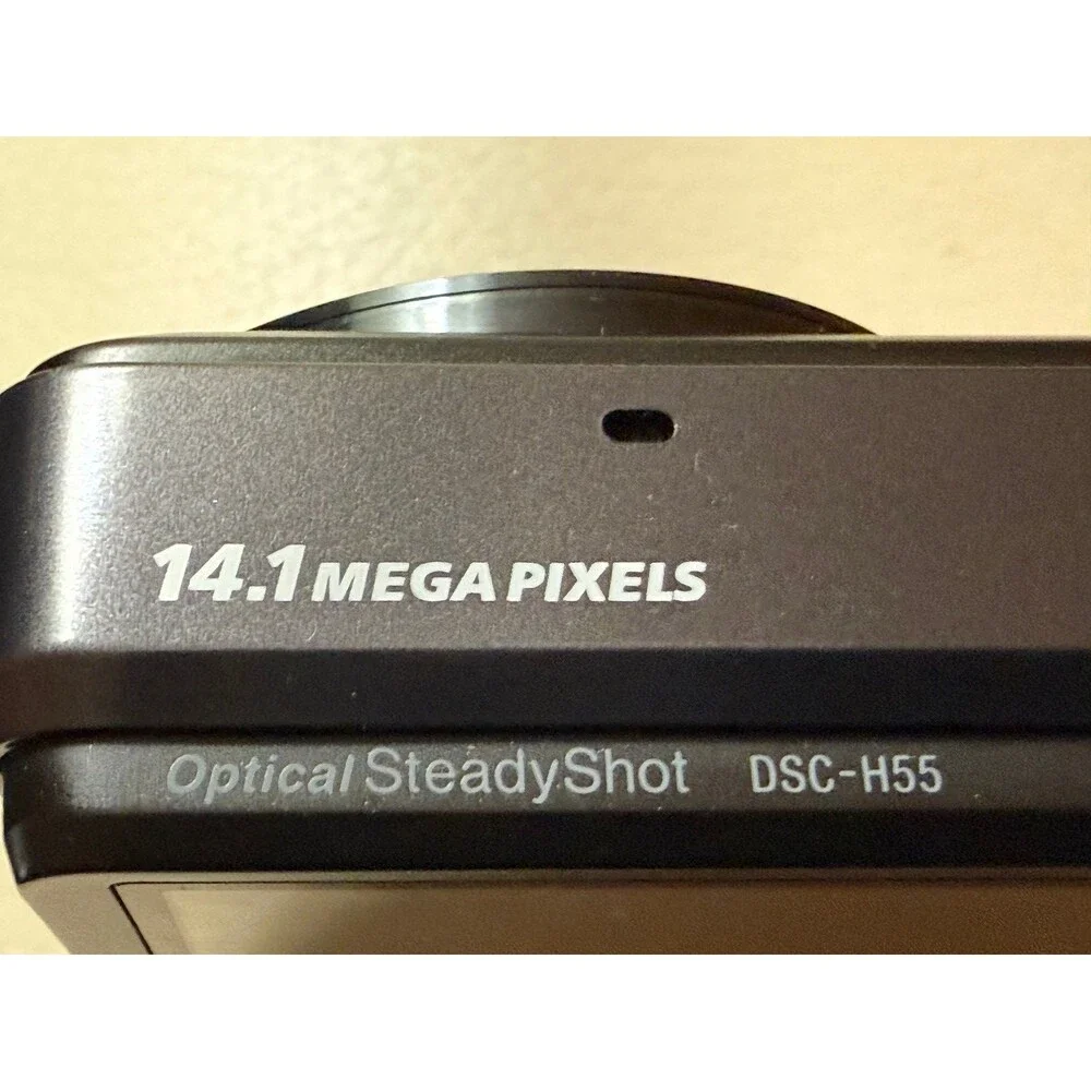 Sony Cyber-Shot DSC-H55 14.1MP Digital Camera 10x Zoom Black TESTED/WORKING